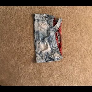 Denim skirt extra mini